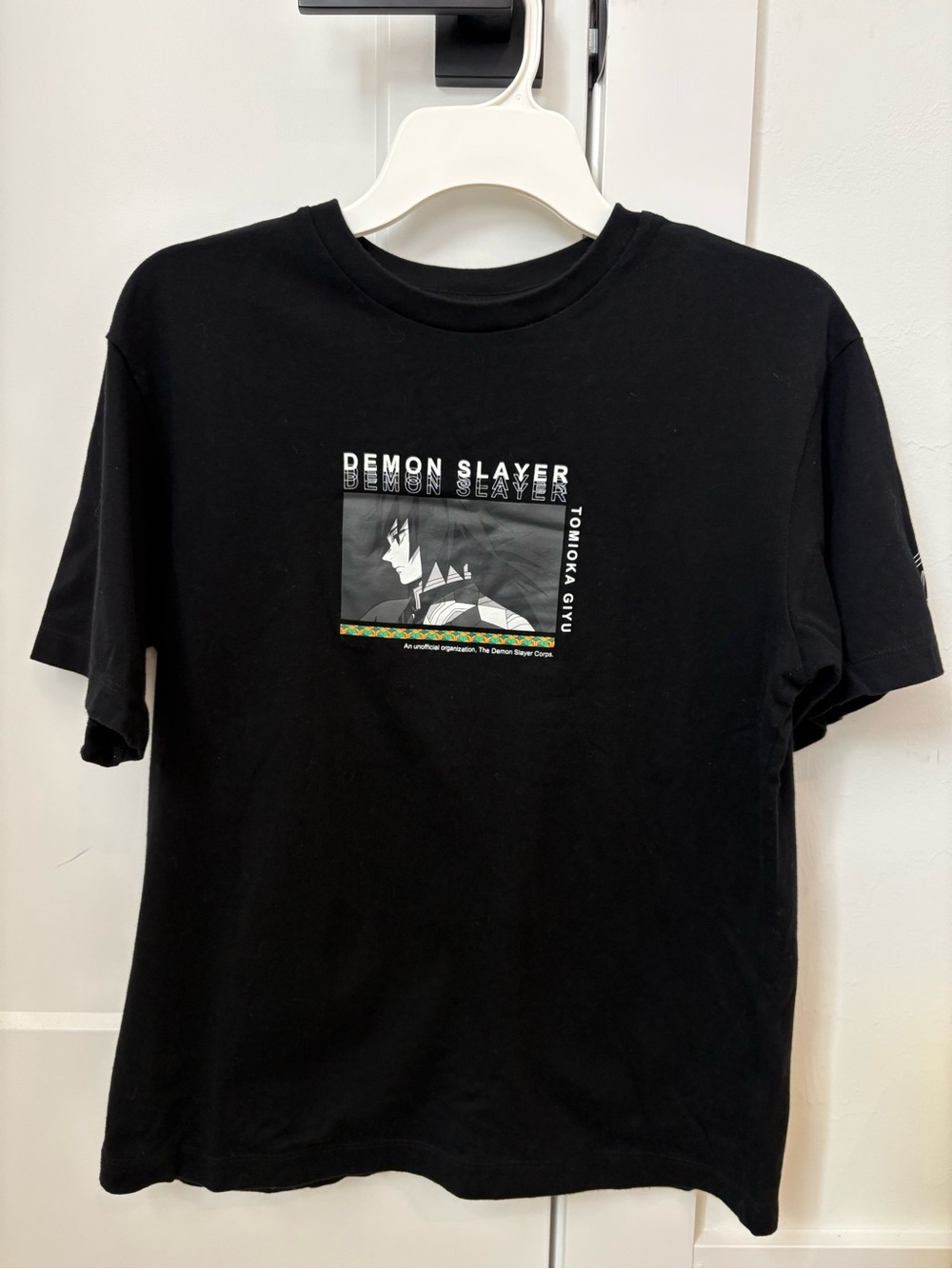 Uniqlo Black Demon Slayer Graphic Short Sleeve Tee